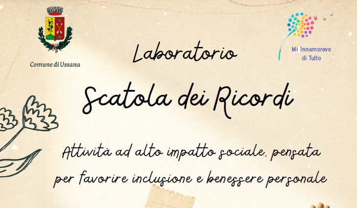 LABORATORIO PER ADULTI  ' LA SCATOLA DEI RICORDI '