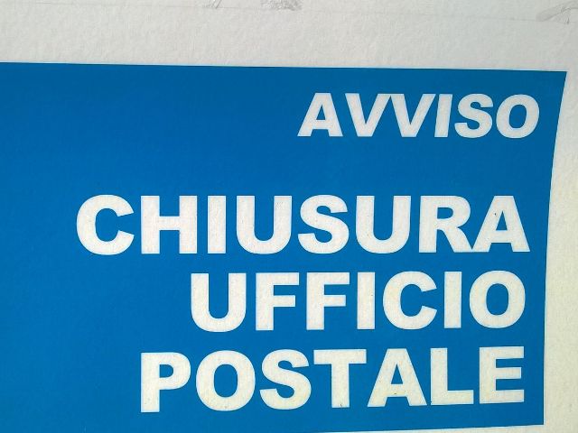 CHIUSURA UFFICIO POSTALE DI USSANA